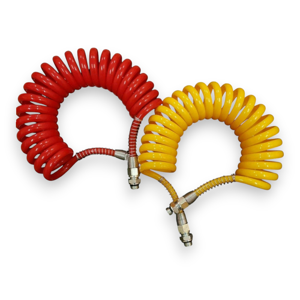 Druckluft Spiralschlauch M16 x 4,5m für Anhänger und Auflieger
