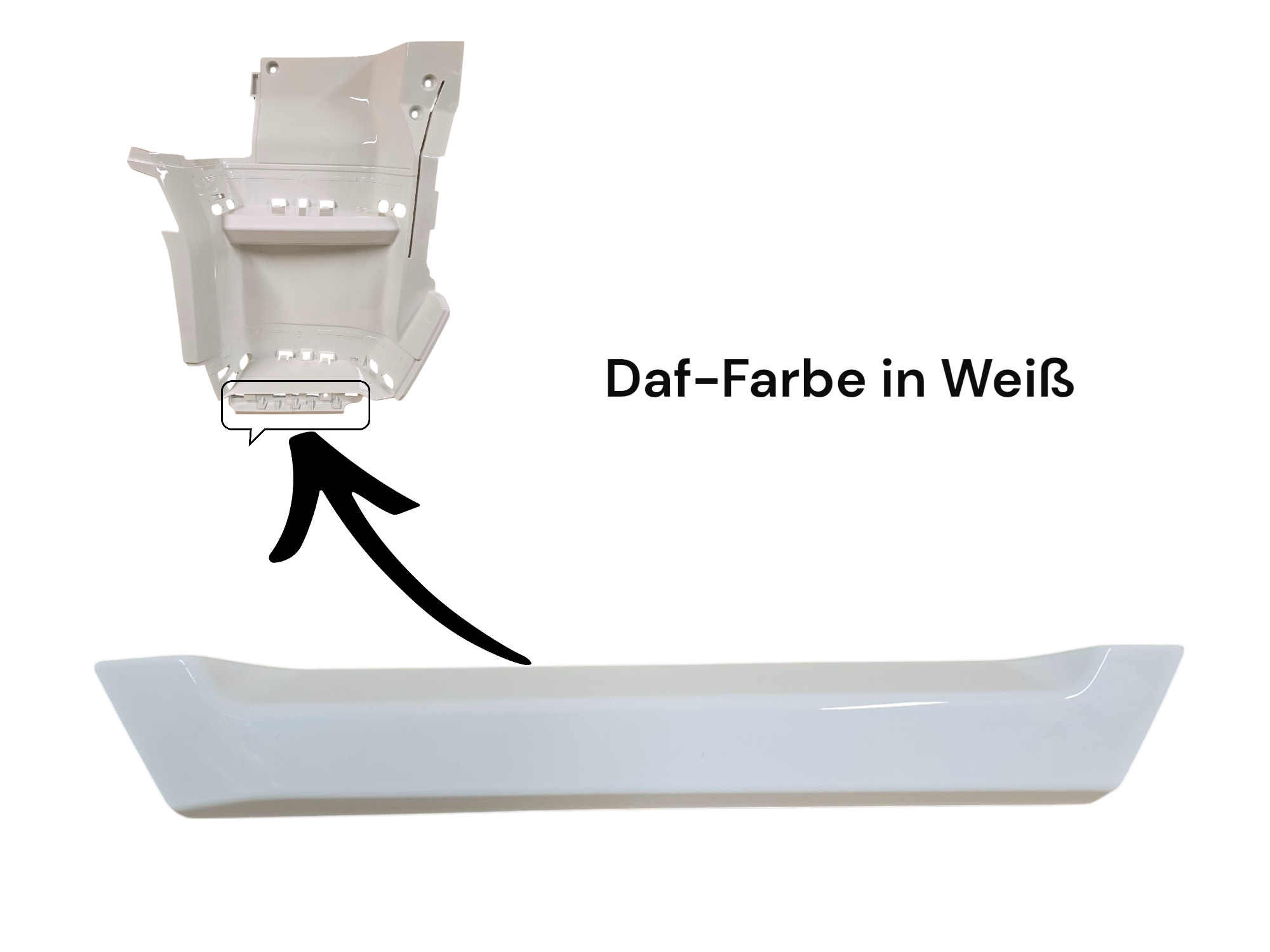 Untere Stufenverkleidung rechts für DAF XF und XG