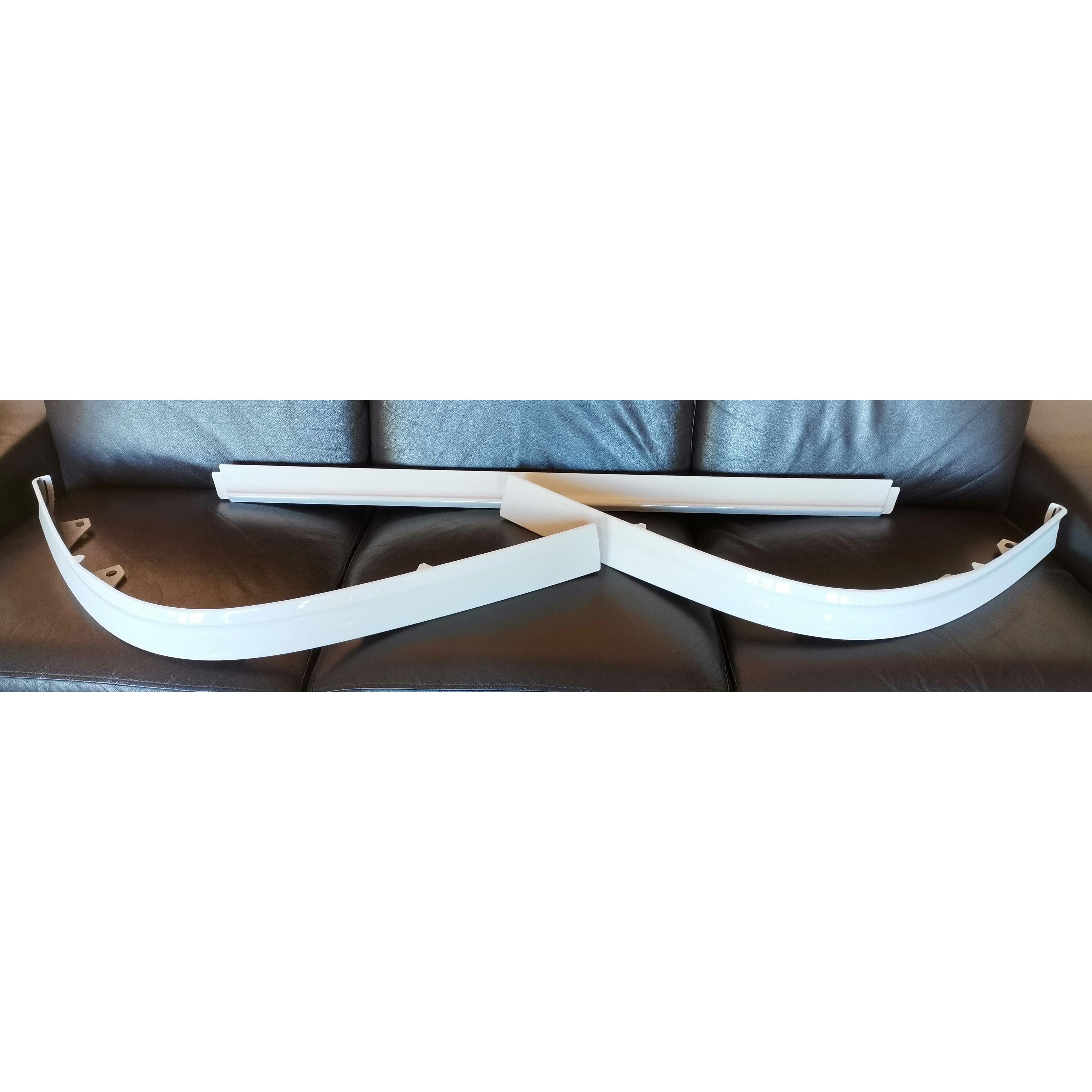 Stoßstangensatz rechts + links + mitte passend für Volvo FH4/FM ab 2013 – Weiß lackiert (Farbcode 1103)