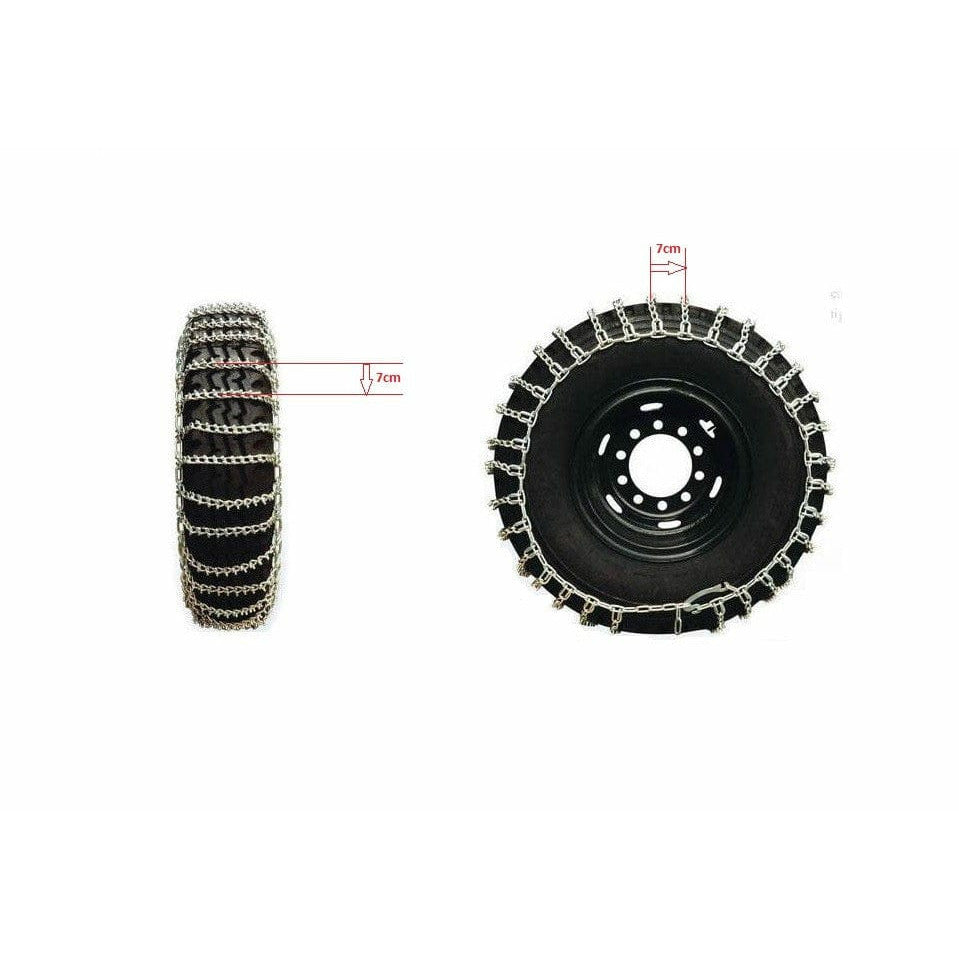 ALASKA STUDS SUPER DOUBLE LKW Schneeketten 315/70‑22.5 auf Reifen montiert