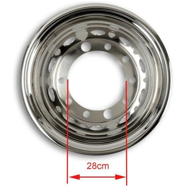 Edelstahl Radlaufabdeckung 22,5 Zoll