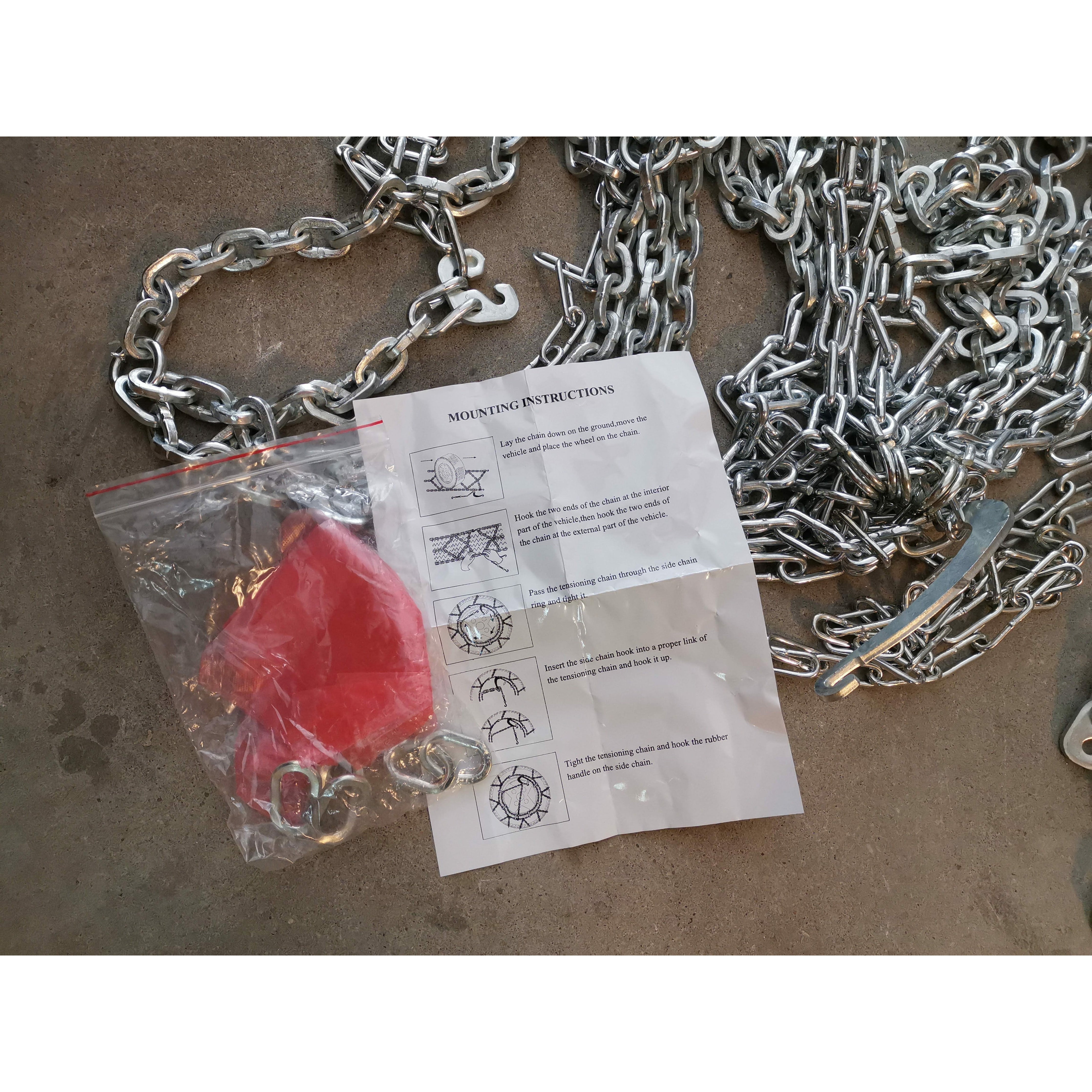 Hochwertige Vierkant-Glieder Stahl Schneeketten ALASKA X-TYPE