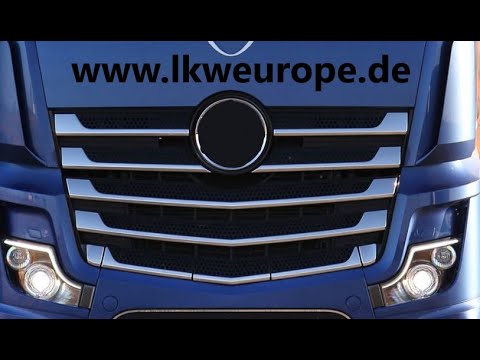 Hochglanzpolierte Chrom-Abdeckungen (13x) für Mercedes LKW Kühlergrill Tuning