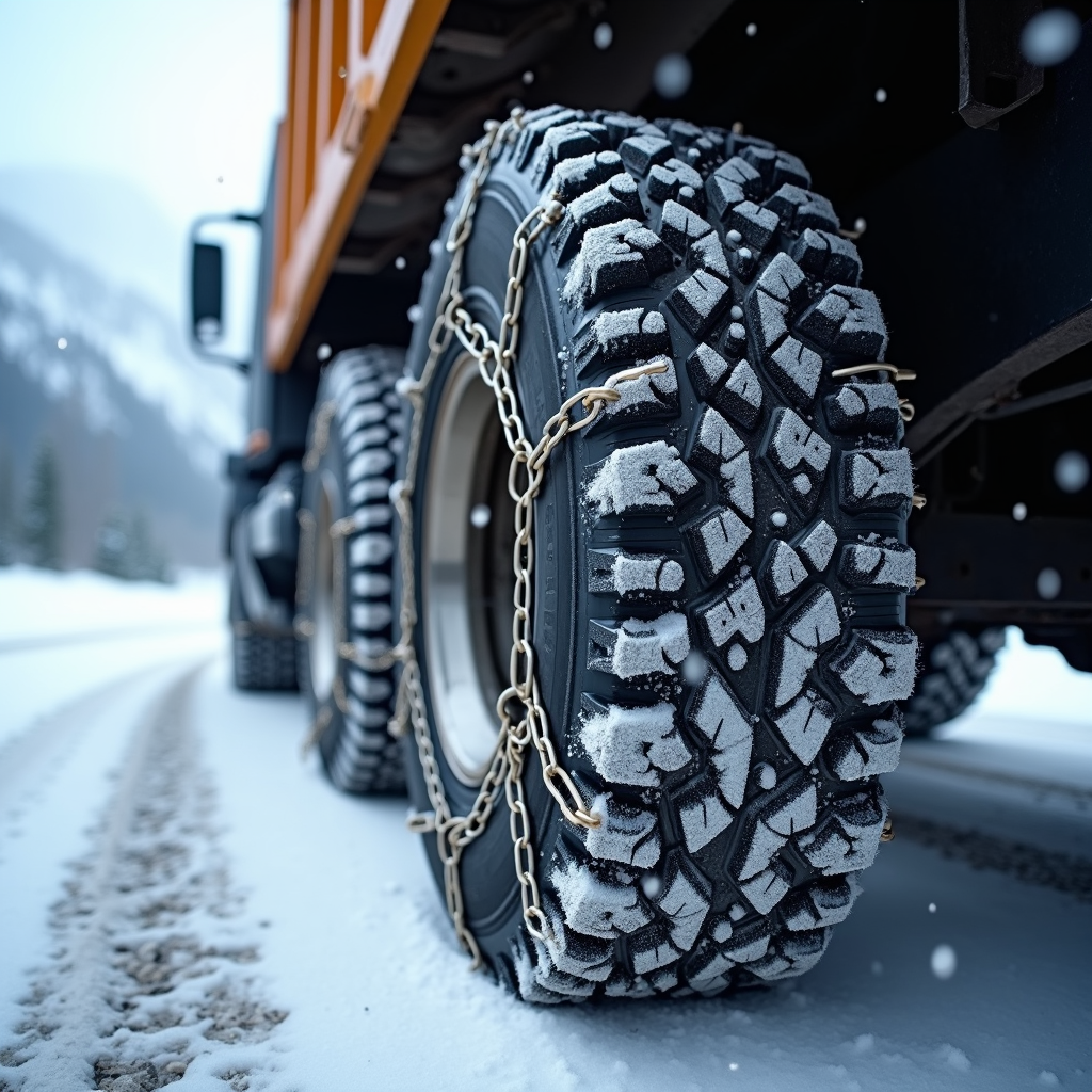 Schneeketten für LKWs: Sicherheit im Winter