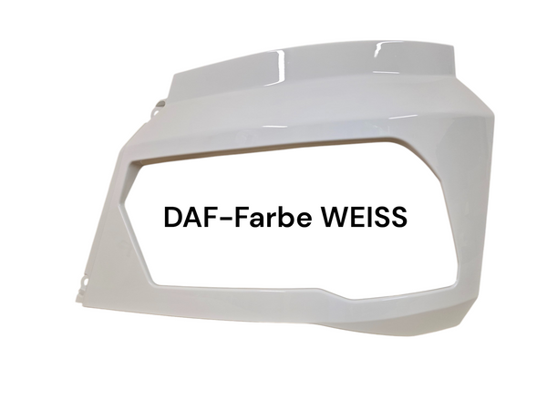 Scheinwerfer-Zierblende links für DAF XF XG XG+ in DAF Weiß
