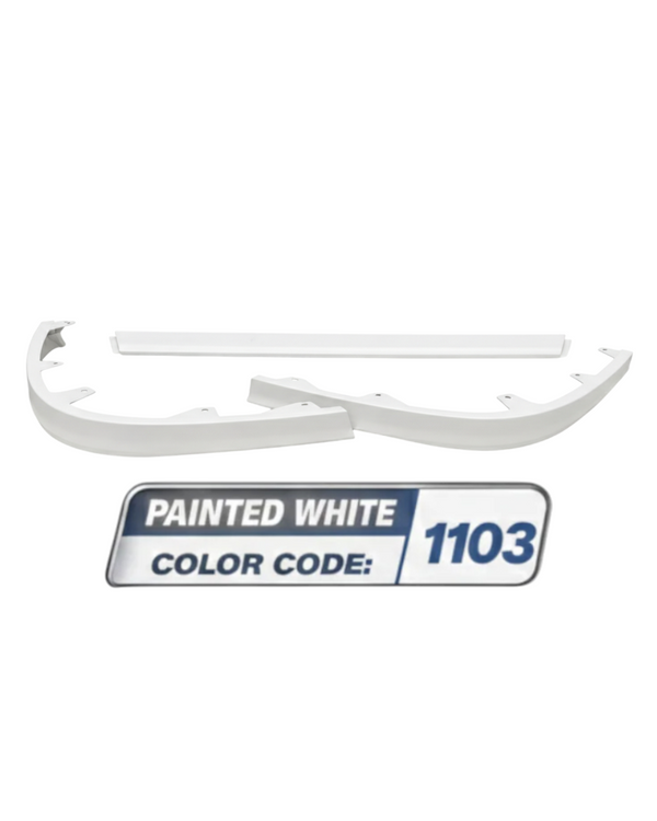 Stoßstangensatz rechts + links + mitte passend für Volvo FH4/F﻿M ab 2013 – Weiß lackiert (Farbcode 1103)