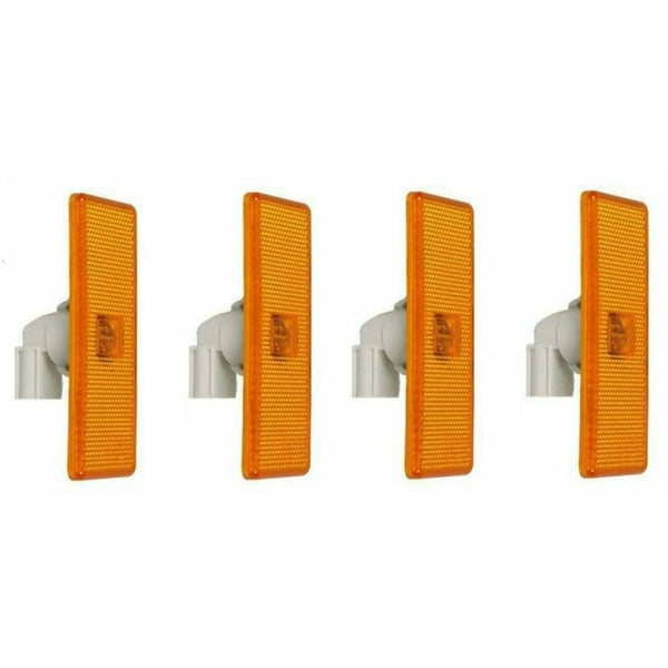 4 Stück LED Seitenmarkierungsleuchte 24V gelb für Mercedes Actros.